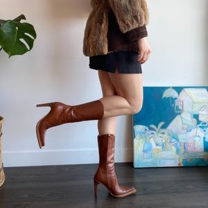 Vintage Heeled Cowboy Boots